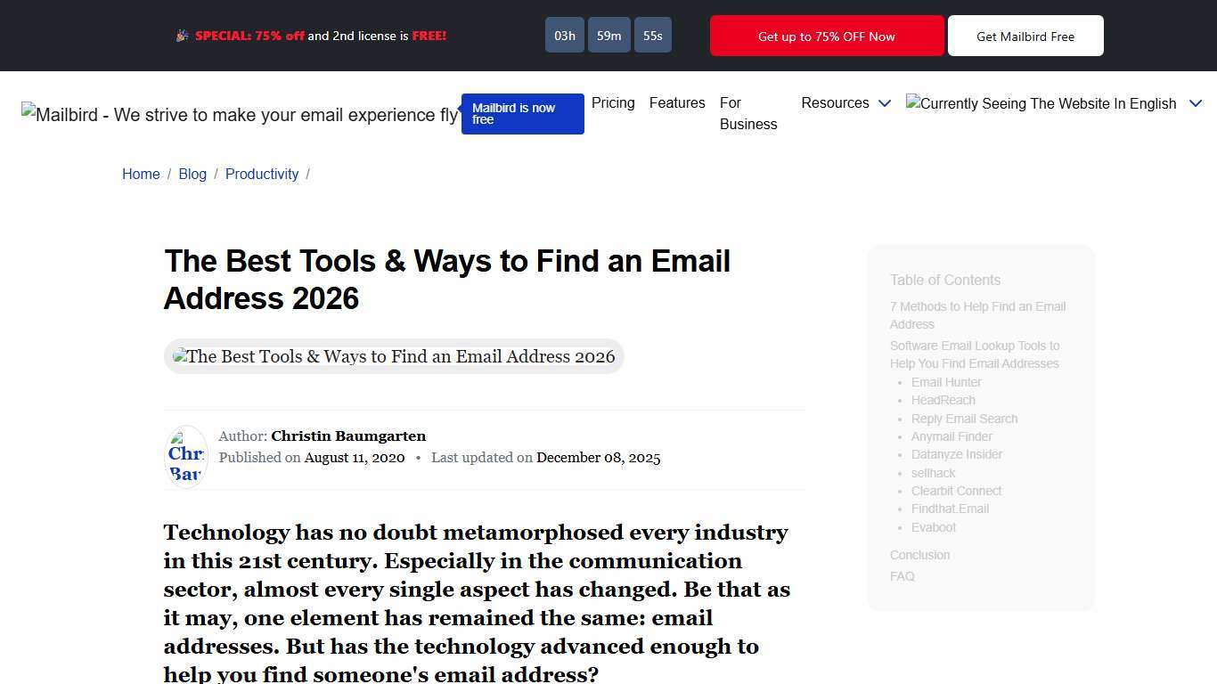 The Best Tools & Ways to Find an Email Address 2026 Mailbird